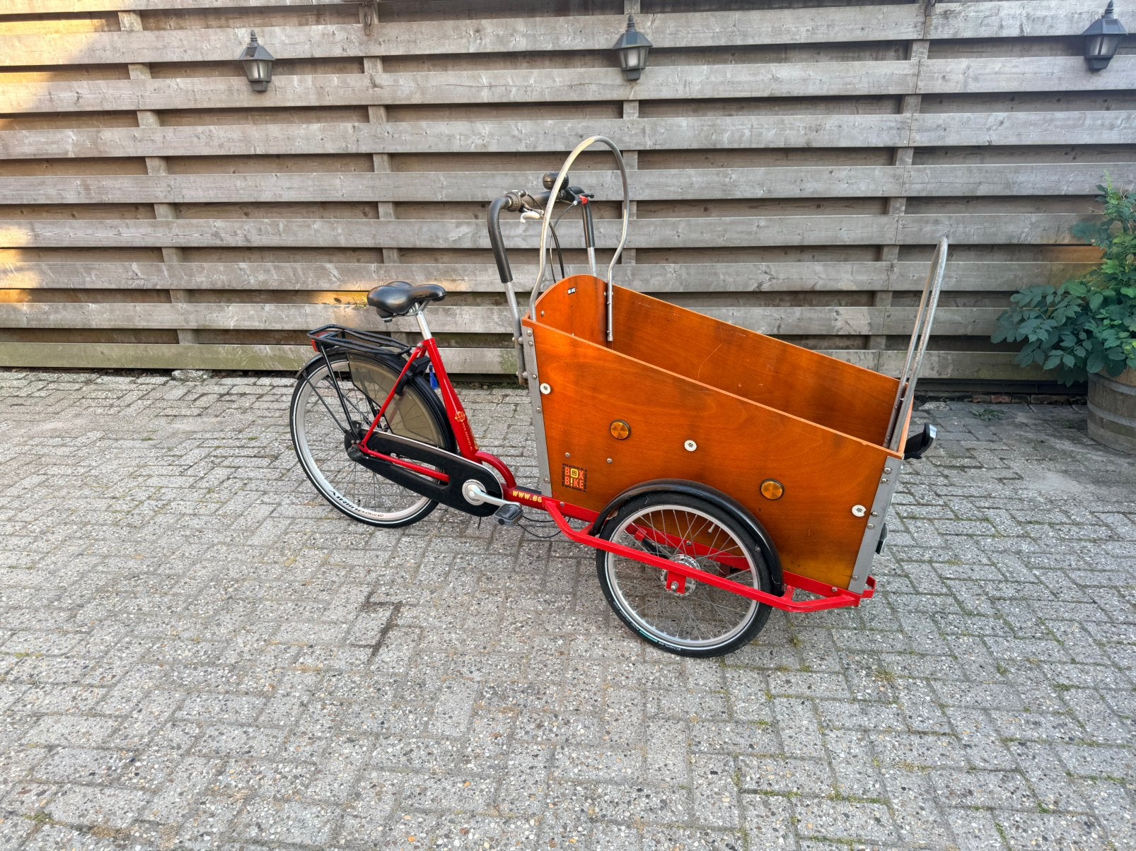 mooie bakfiets met huif en klapbankje, Fietsen en Brommers, Overige merken, Gebruikt, Huif, Ophalen of Verzenden