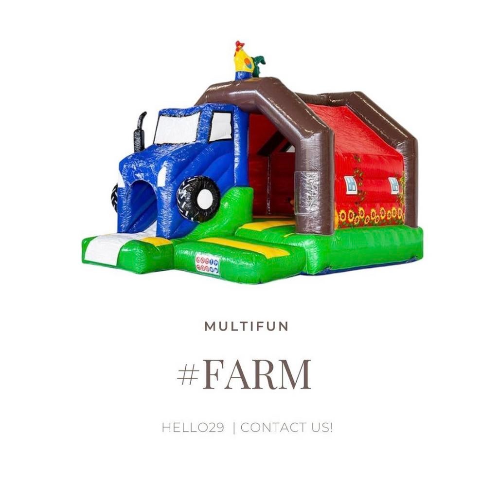 SPRINGKUSSEN MULTIFUN FARM TE HUUR/VERHUUR/HUREN!, Ophalen, Zo goed als nieuw, Overige