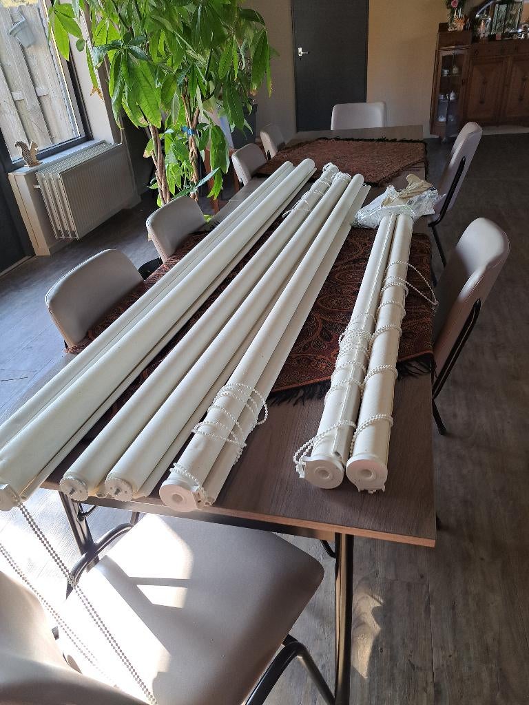 rolgordijnen, Huis en Inrichting, Ophalen, Zo goed als nieuw, Wit, 150 tot 200 cm