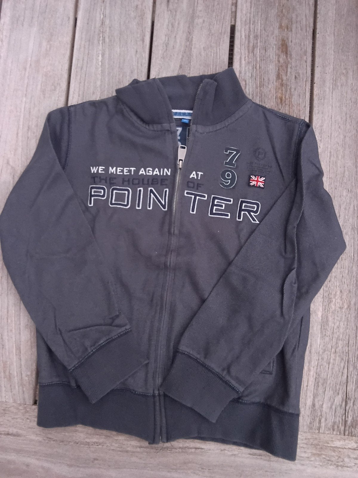 Stoer grijs Pointer vest voor jongens, Ophalen of Verzenden, Gebruikt, Pointer, Jongen