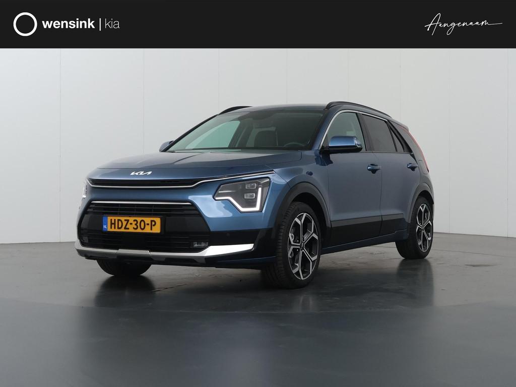 Kia Niro 1.6 GDi Hybrid DynamicPlusLine Edition | Trekhaak |, Auto's, 1374 kg, Gebruikt, Euro 6, Blauw