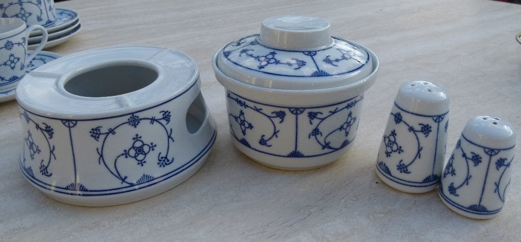 Jaeger Blauw Saks P&Z Bekers Botervloot Kandelaar Theelicht, Nieuw, Ophalen of Verzenden, Wedgwood, Porselein