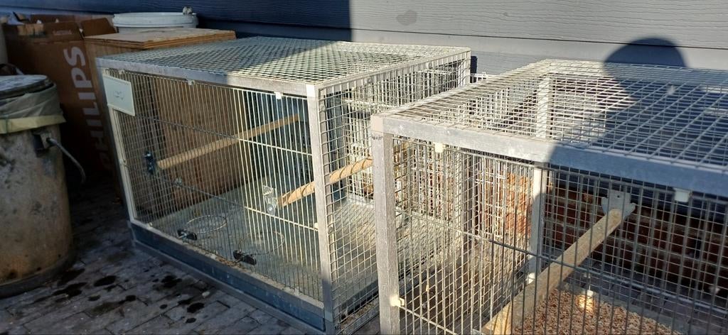 Aluminium kooi voliere kweekbox, Ophalen of Verzenden, Aluminium, Vogelkooi