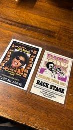 Little Richard en Fats Domino 2 laminated backstage passen, Ducoso, Ophalen of Verzenden, Zo goed als nieuw, Foto of Kaart
