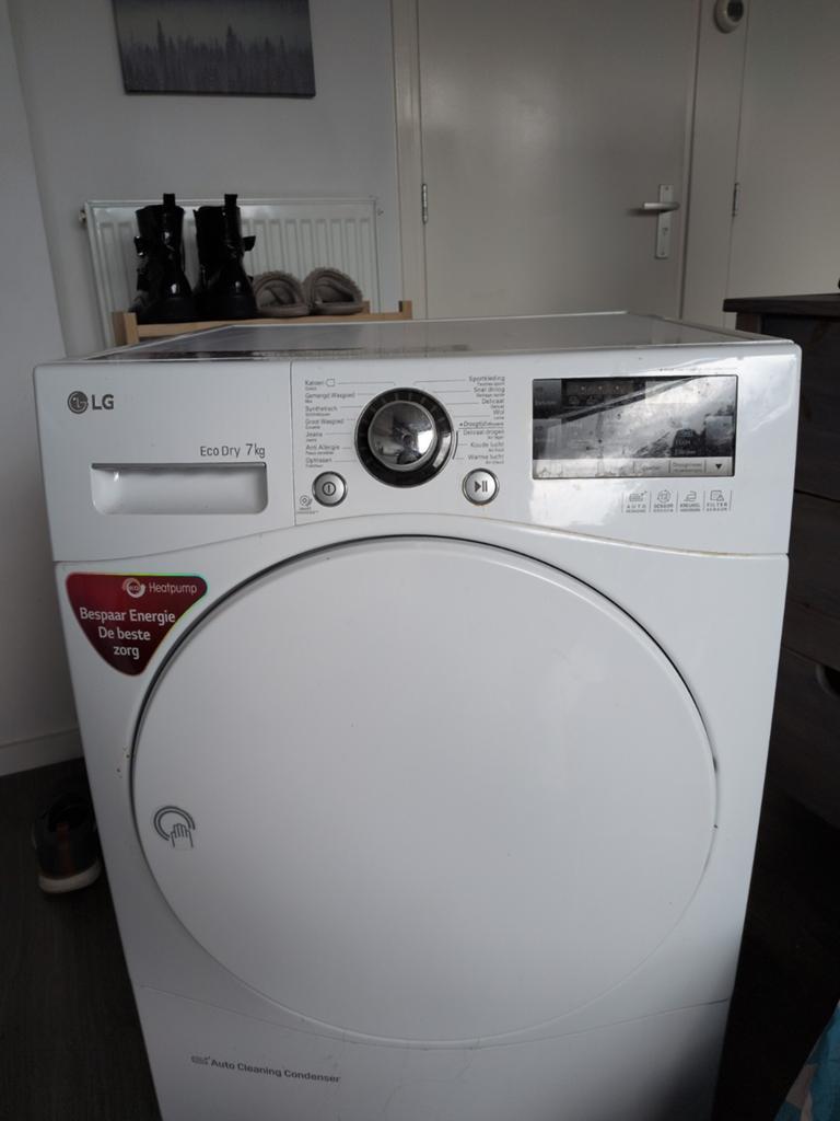 LG Eco Dry 7 kg warmtepompdroger - Energiezuinig, Witgoed en Apparatuur, Ophalen