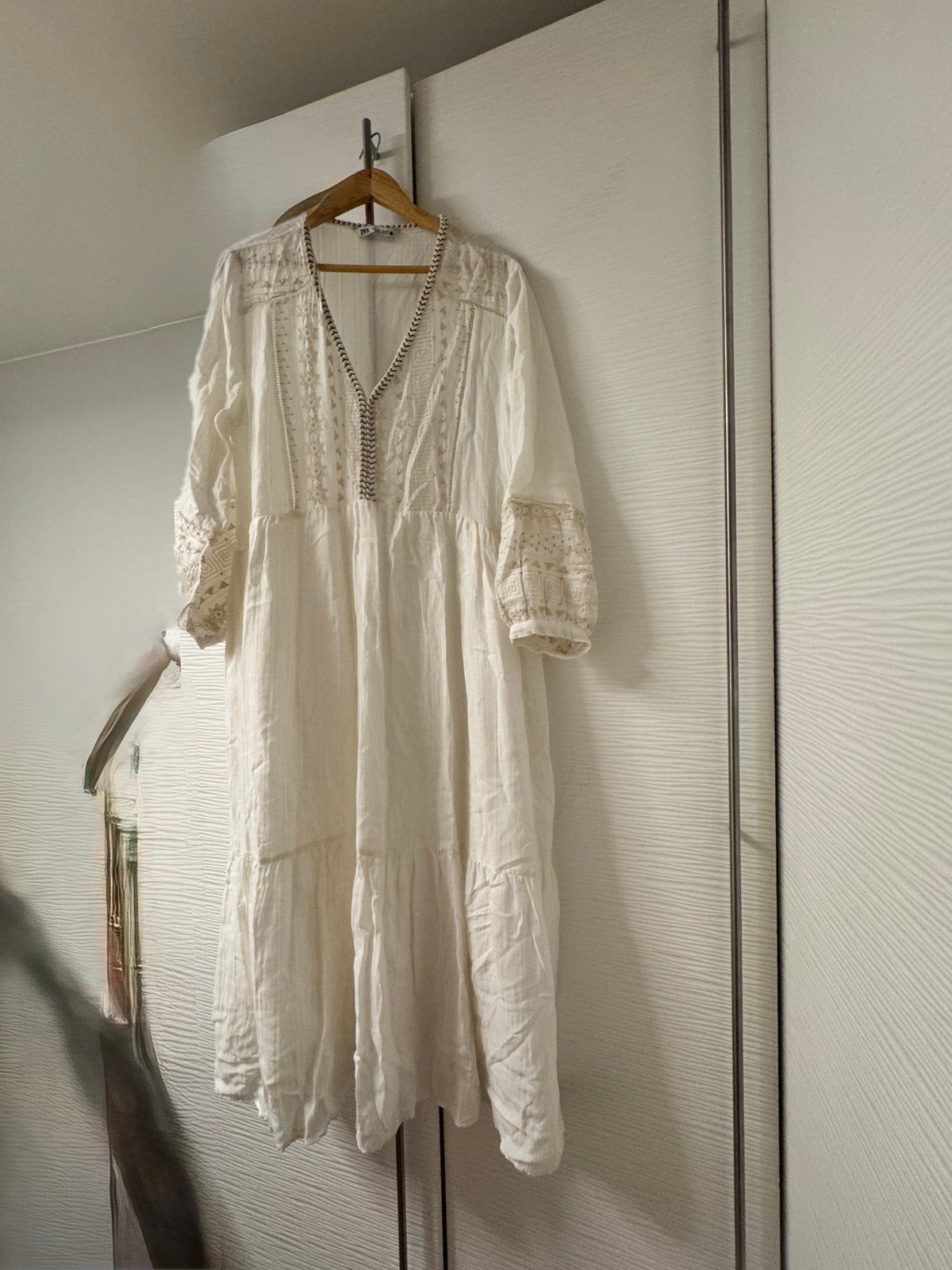 Zara lange zomerjurk L, Kleding | Dames, Ophalen of Verzenden, Zo goed als nieuw, Maat 38/40 (M)