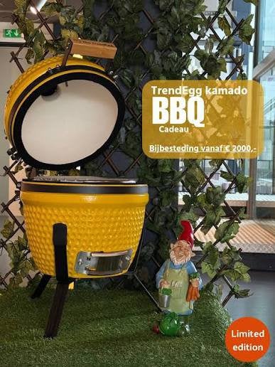 Kamado bbq 15 inch, Tuin en Terras, Houtskoolbarbecues, Ophalen, Zo goed als nieuw