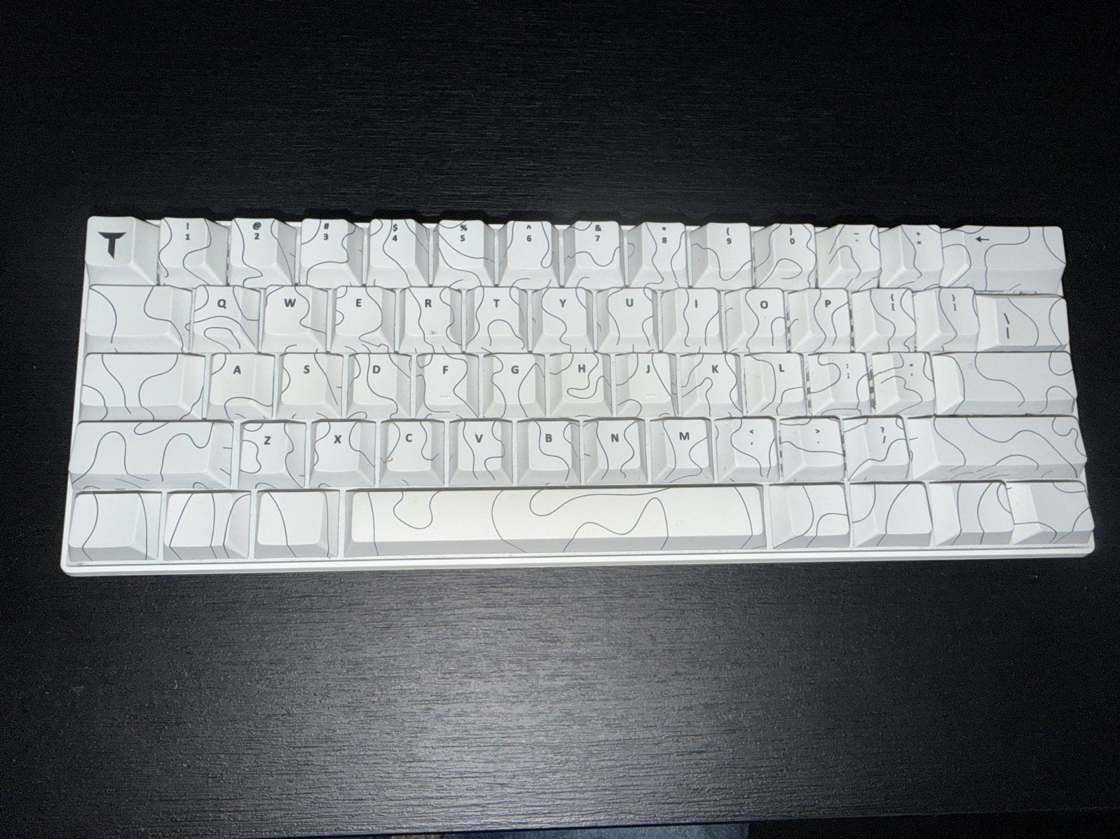 Royal Kludge RK61 RGB Gaming Toetsenbord - Wit QWERTY, Ophalen, Zo goed als nieuw, Draadloos, Hot-swappable