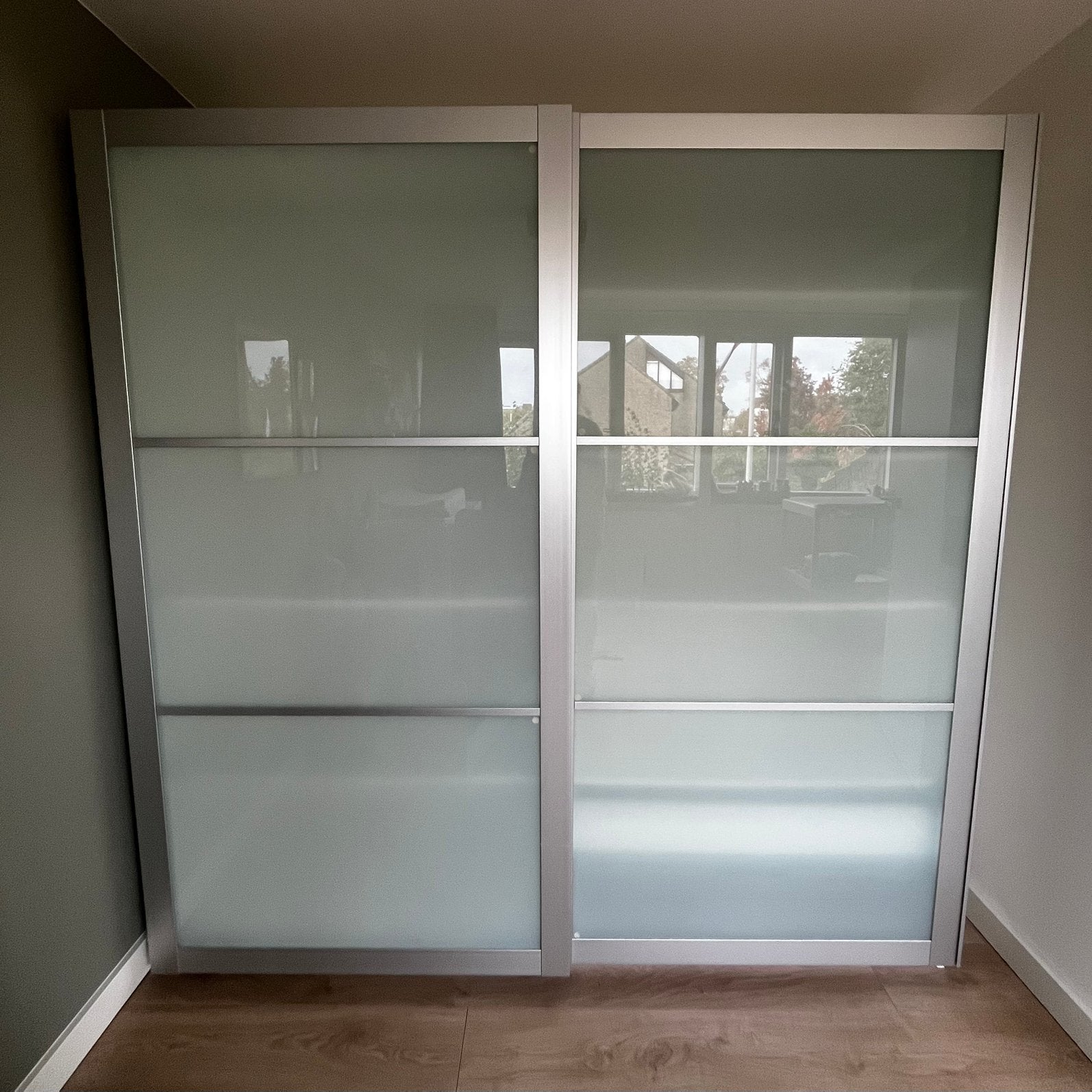 IKEA PAX kledingkast met schuifdeuren en complete inrichting, Ophalen, Gebruikt, 200 cm of meer, Met lade(s)