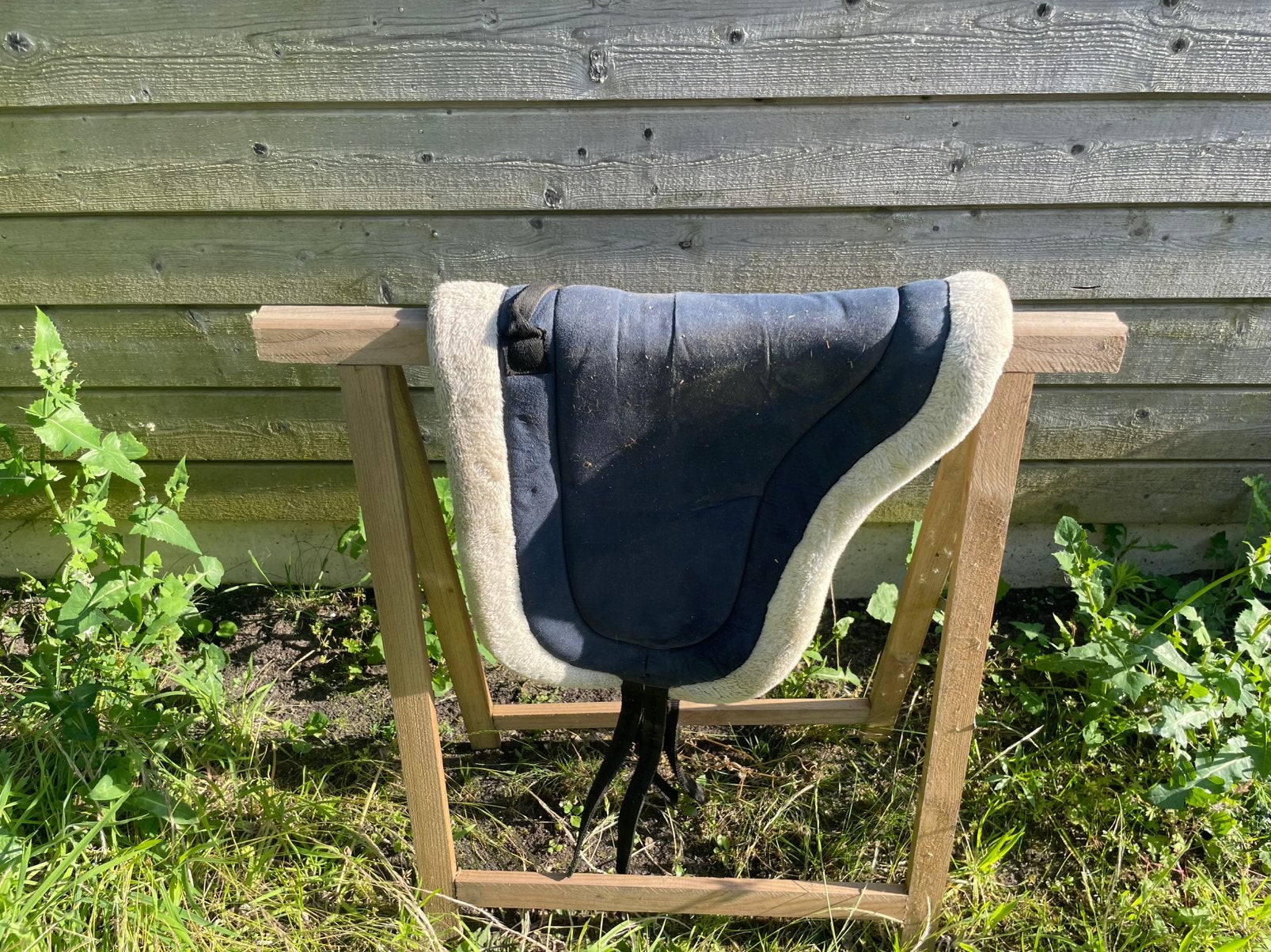 QHP BAREBACK PAD blauw, Cob (M), Ophalen of Verzenden, Zo goed als nieuw, Zadelpad