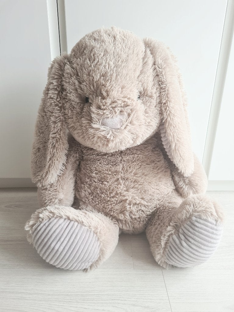 XL knuffel konijn Action beige, Kinderen en Baby's, Overige merken, Overige karakters, Konijn, Ophalen of Verzenden