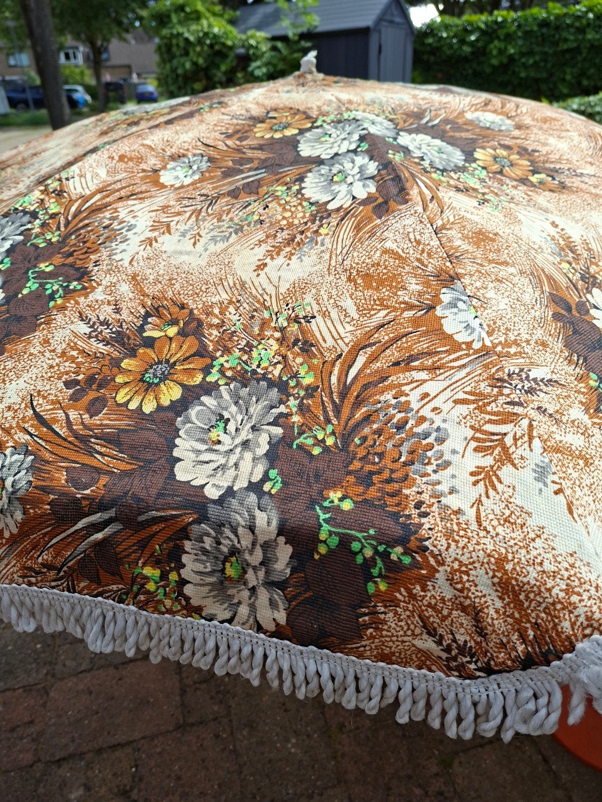 Vintage parasol, Tuin en Terras, Parasols, Ophalen of Verzenden, Gebruikt