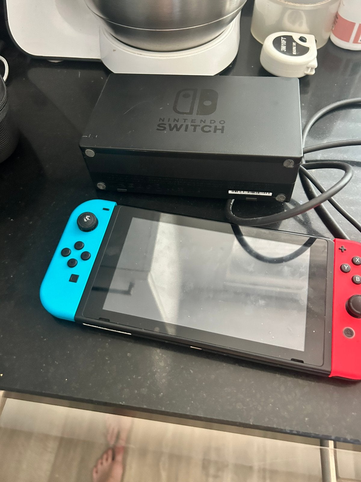 Nintendo switch met verschillendr accessoires, Ophalen of Verzenden, Zo goed als nieuw, Met 2 controllers, Switch Original