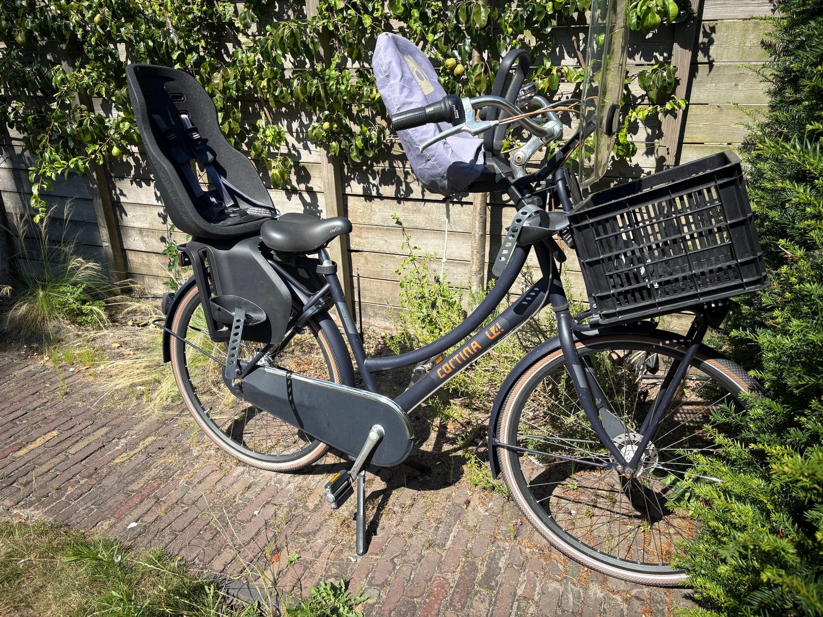 Cortina Fiets U4 Family RB7, Fietsen en Brommers, 2 zitjes, Gebruikt, Dubbele standaard, 50 tot 53 cm