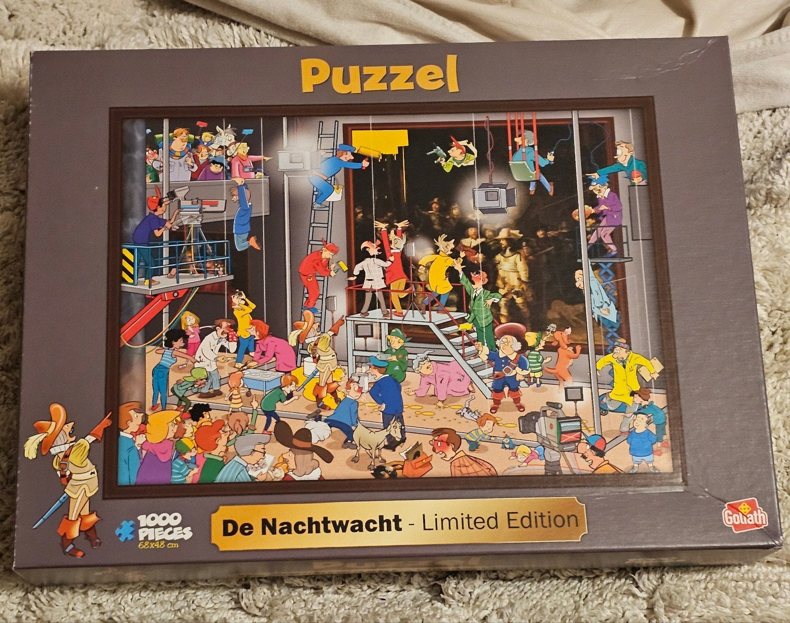 Goliath Puzzel De Nachtwacht - Limited Edition 1000 stukjes, Ophalen of Verzenden, 500 t/m 1500 stukjes, Nieuw, Legpuzzel