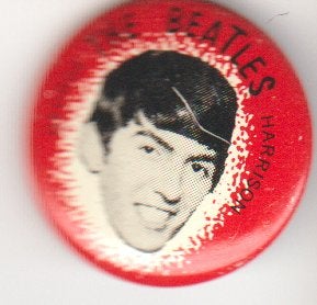 The Beatles Harrison vintage button, Verzamelen, Verzenden, Zo goed als nieuw, Overige onderwerpen