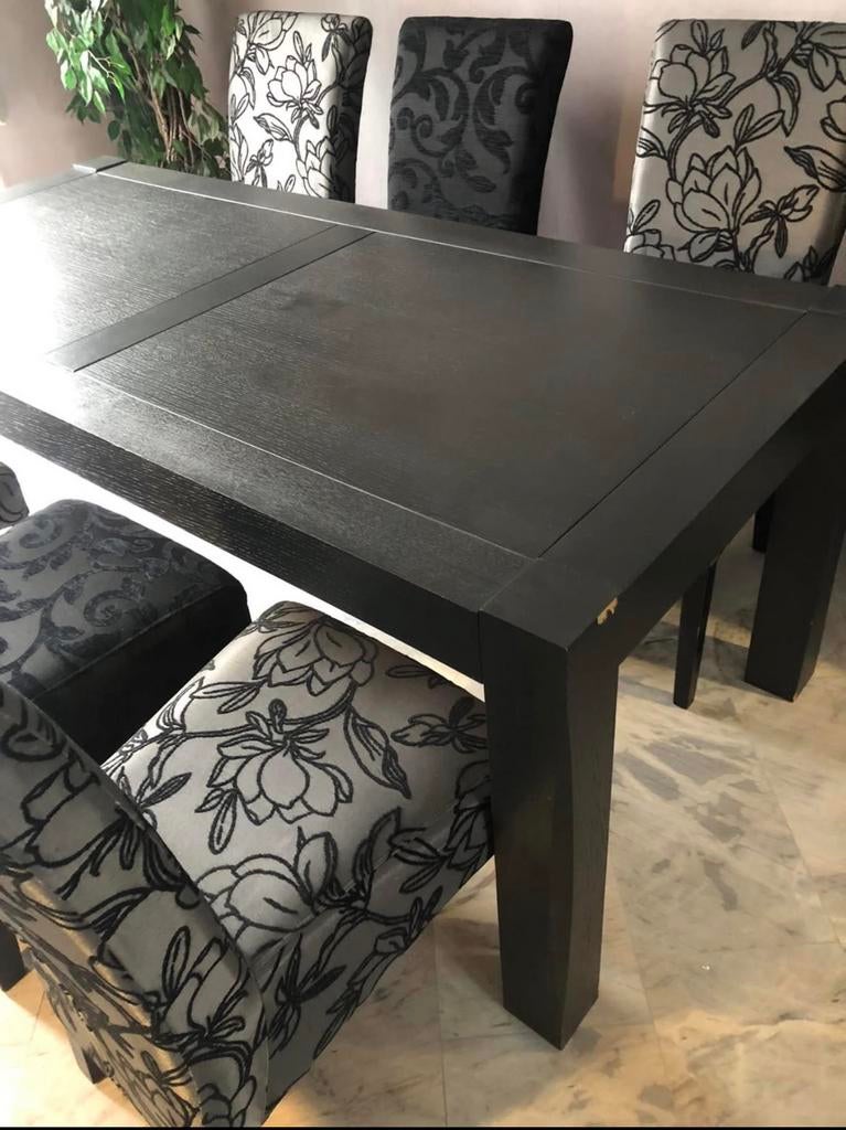 Eettafel plus stoelen, Ophalen, Gebruikt, 50 tot 100 cm, Vijf personen of meer