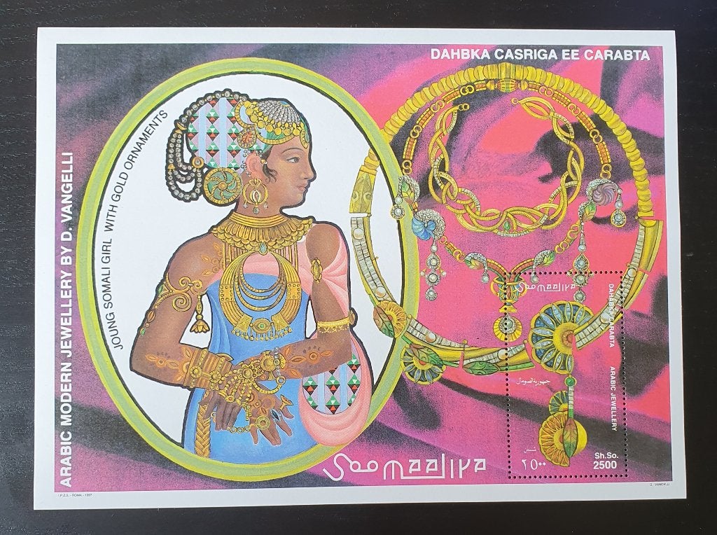 Somalie 1997 Sieraden Michel blok 43 postfris, Postzegels en Munten, Verzenden, Overige landen, Postfris
