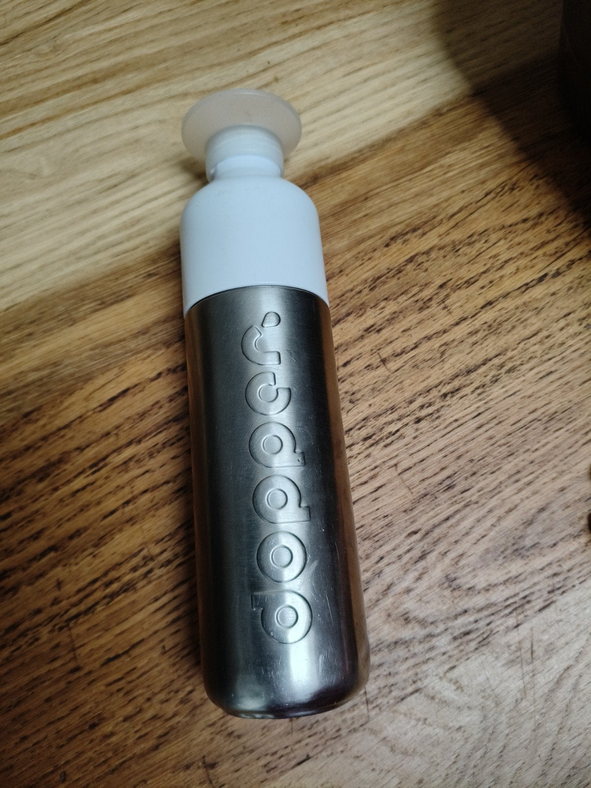 Dopper drinkfles - RVS met witte dop, Ophalen of Verzenden, Gebruikt