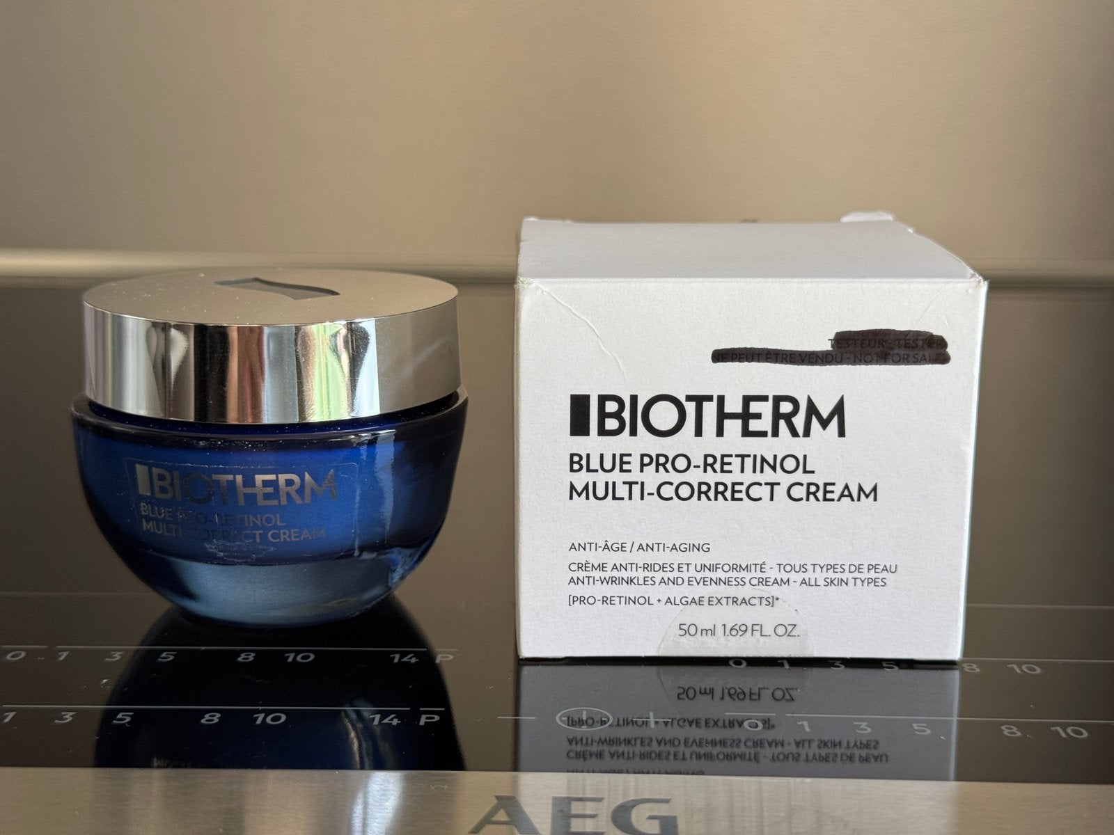 Biotherm blue pro retinol multi correct cream 50ml all skin, Ophalen of Verzenden, Nieuw, Gehele gezicht, Verzorging