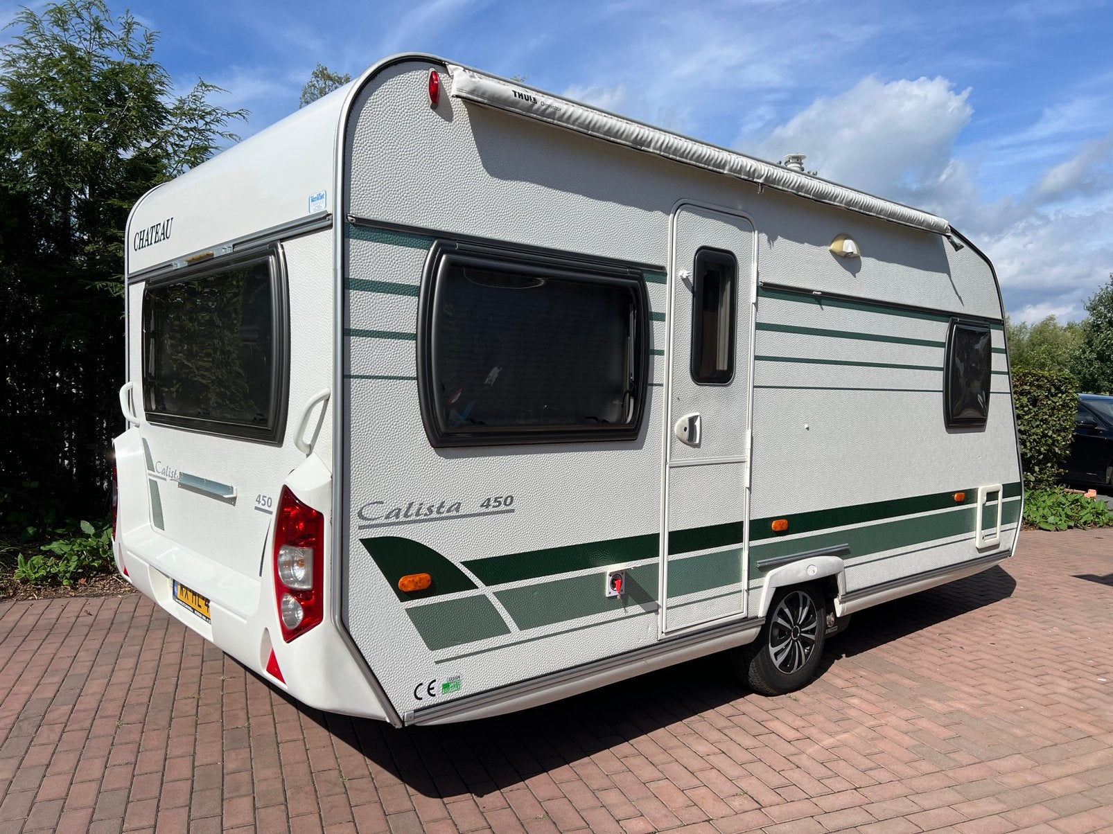 Chateau Calista 450 | 2007 | mover | luifel | Frans bed, Chateau, Rondzit, Bedrijf, Kachel