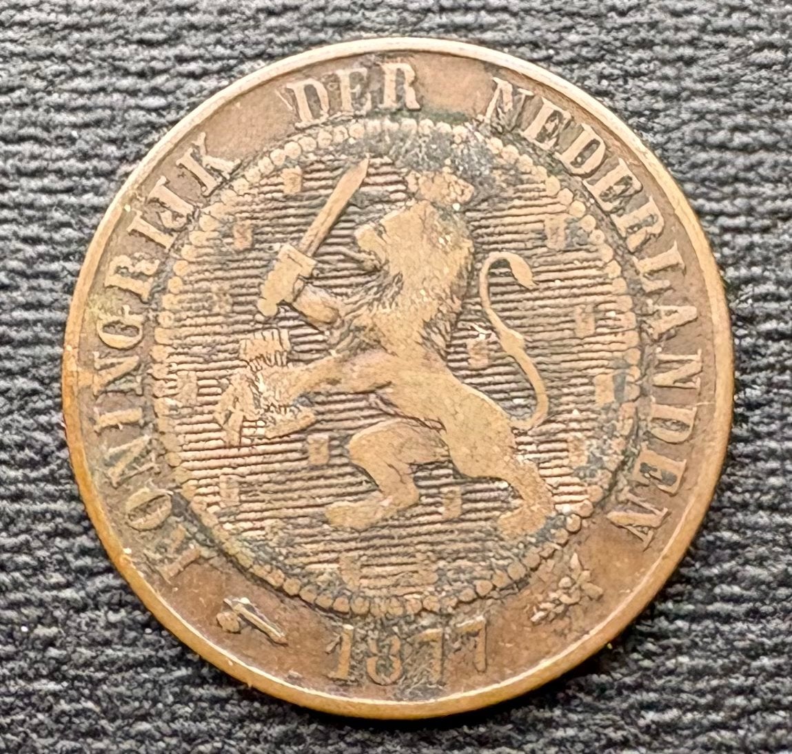 2½ Cent Munt uit 1877 - Koning Willem III, Ophalen of Verzenden, Koning Willem III, Overige waardes, Losse munt