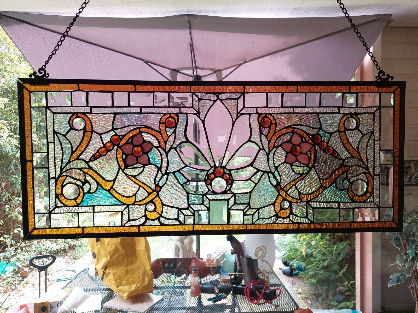 glas in lood, Ophalen