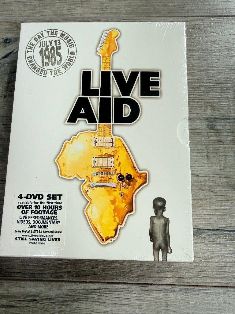 4 dvd box Live Aid 1985 Nieuw in plastic seal, Cd's en Dvd's, Alle leeftijden, Ophalen of Verzenden, Nieuw in verpakking