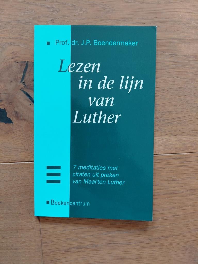 J.P. Boendermaker - Lezen in de lijn van Luther, Ophalen of Verzenden, Zo goed als nieuw, J.P. Boendermaker