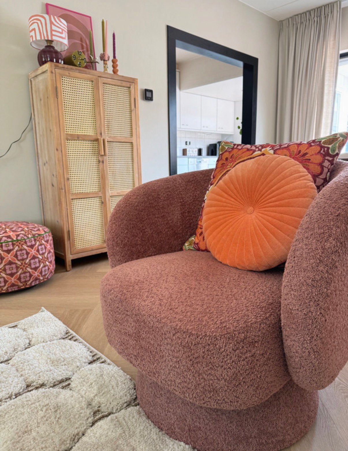 Sissyboy kussen oranje, Ophalen, Zo goed als nieuw, Oranje, Rond