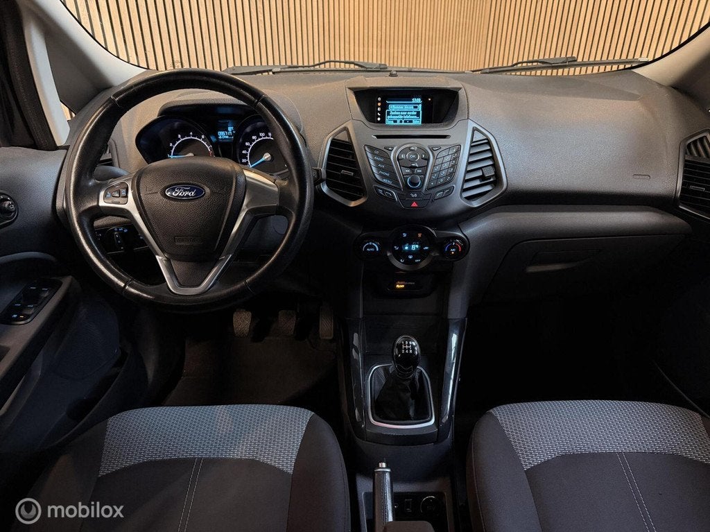 Ford EcoSport 1.5 Ti-VCT 4-Cyl APK-2027 BLUET PDC KEYLS STVW, Auto's, Ford, Voorwielaandrijving, Euro 5, Stof, Zwart
