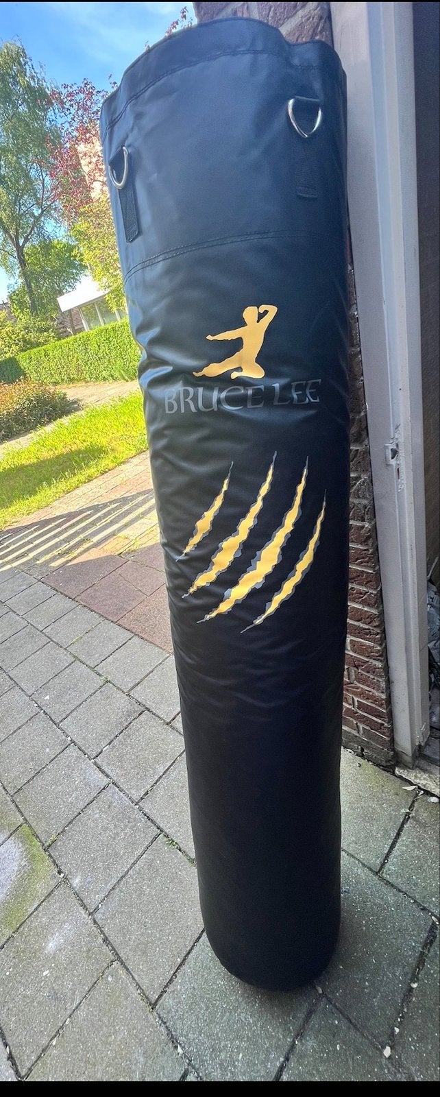 Bruce Lee Bokszak 180 cm 80 kg met muurbeugel, Ophalen, Gebruikt, Bokszak