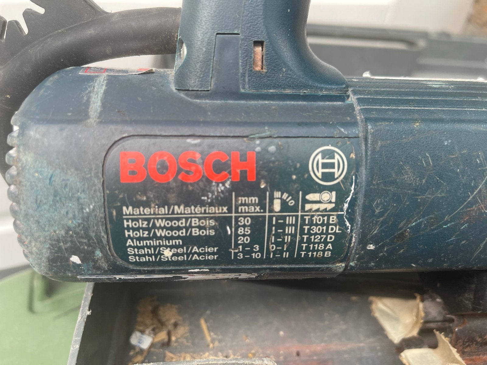 Bosch GST 85 PBE Decoupeerzaag met koffer, Ophalen, Gebruikt, 600 tot 1200 watt, Decoupeerzaag