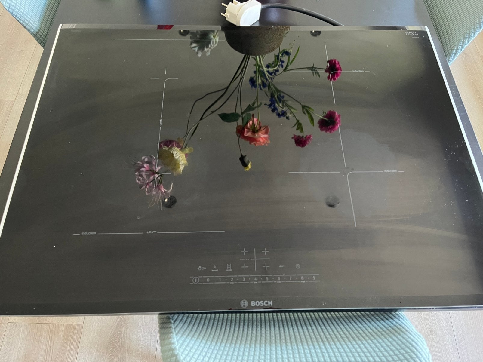 Bosch Inductiekookplaat 77 cm – PVS775FC5E – Bouwjaar 2023, Witgoed en Apparatuur, Fornuizen, Ophalen, Gebruikt, Minder dan 85 cm