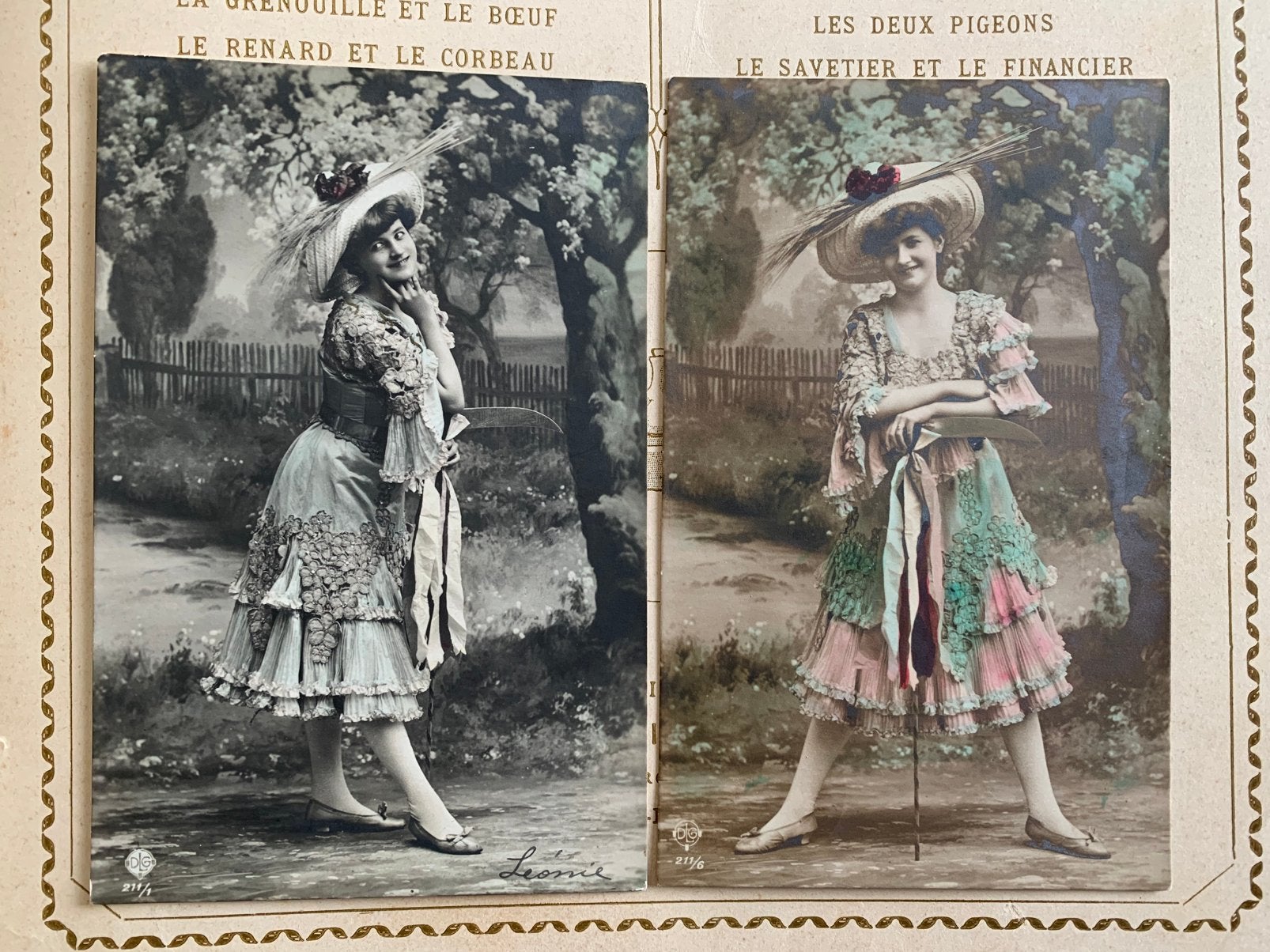 1907 en 1909 Dame met hoed (FF), Ophalen of Verzenden, Voor 1920, Gelopen, Overige thema's