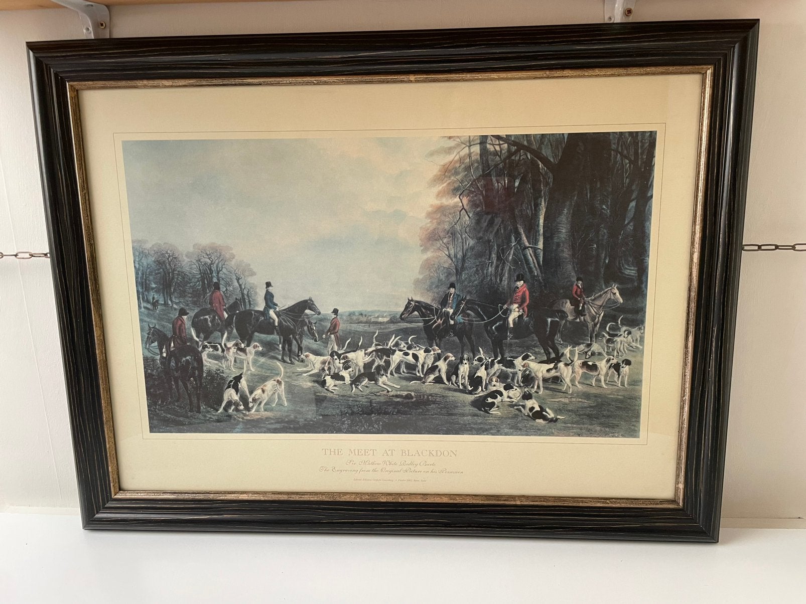 Jacht schilderij, Ophalen, 50 – 75, Oorspronkelijke maker, Zo goed als nieuw