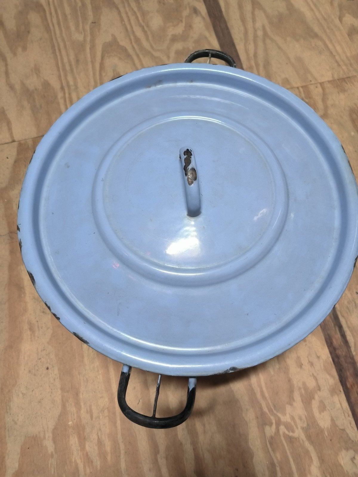 Grote weckketel van emaille, Ophalen, Gebruikt