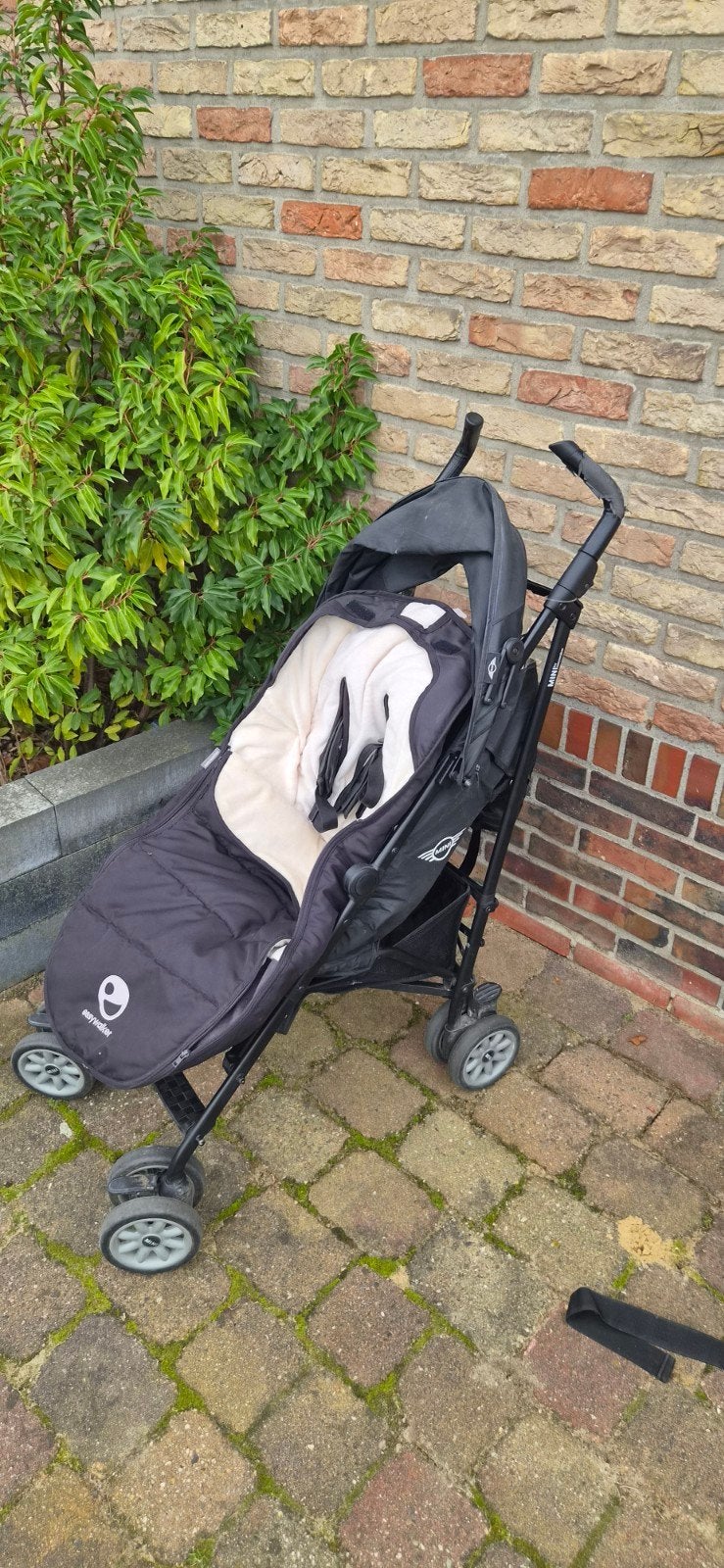 Mini Easywalker Buggy Zwart, Ophalen, Gebruikt, Overige merken, Verstelbare rugleuning