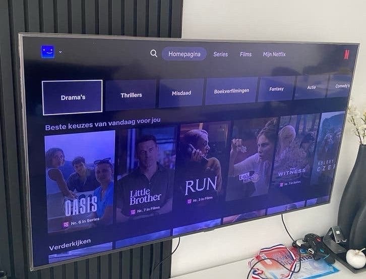 Samsung tv 55 inch, Ophalen, 50 Hz, Zo goed als nieuw, Samsung