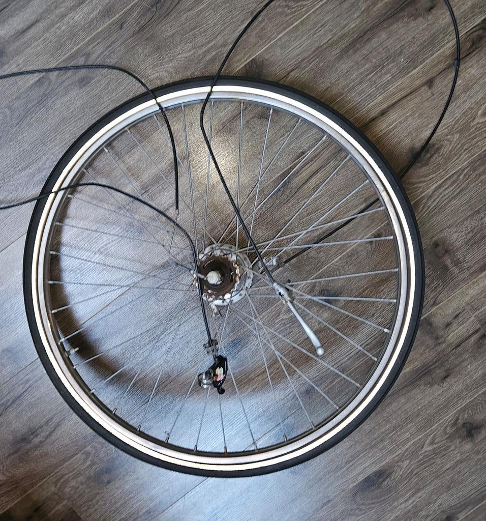 Achterwiel Sturmey Archer 3 versnelling 28 inch compleet, Ophalen of Verzenden, Gebruikt, 80 kg of meer