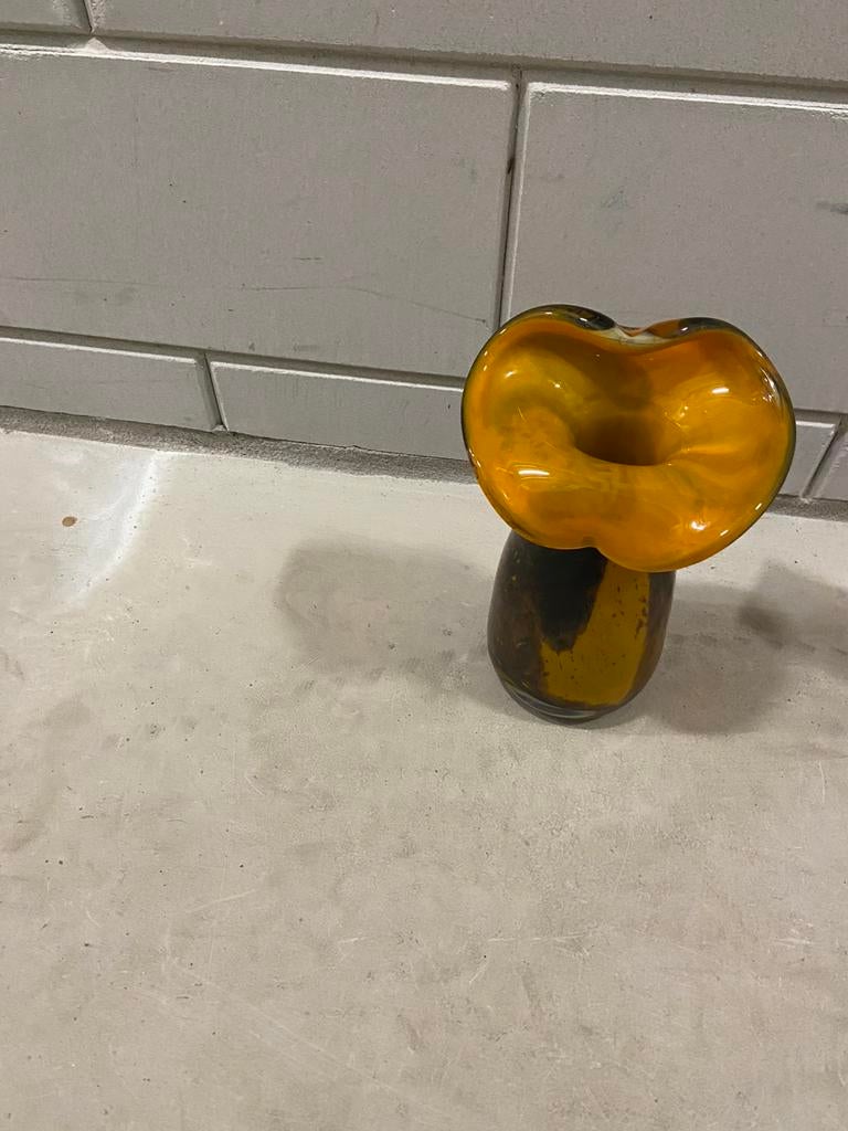 Unice vaas, Overige kleuren, Ophalen of Verzenden, Minder dan 50 cm, Glas