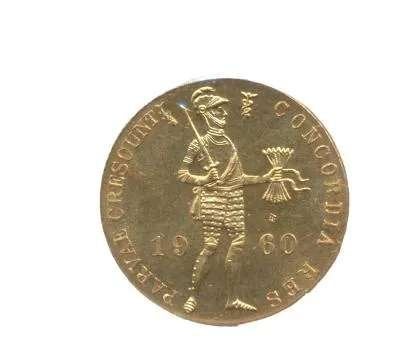 Nederland Gouden Dukaat 1960, Ophalen of Verzenden, Goud