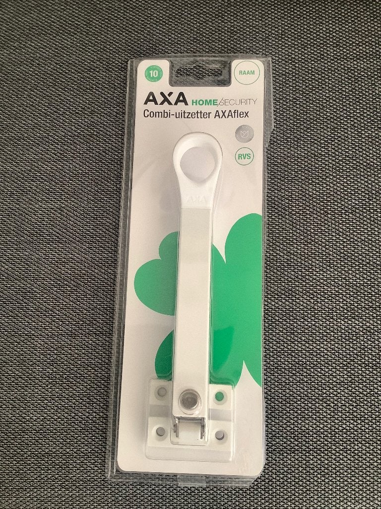 AXA Combi raamuitzetter RVS wit Nieuw, Doe-het-zelf en Verbouw, Ophalen, Nieuw, Overige materialen, Schuif of Grendel