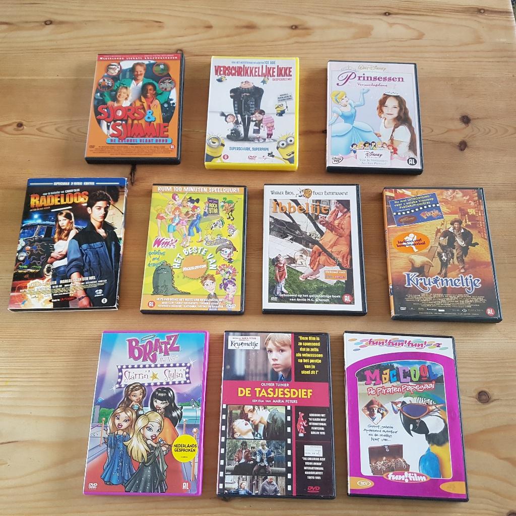 10 kinder dvds Nederlands gesproken, Alle leeftijden, Ophalen of Verzenden, Zo goed als nieuw