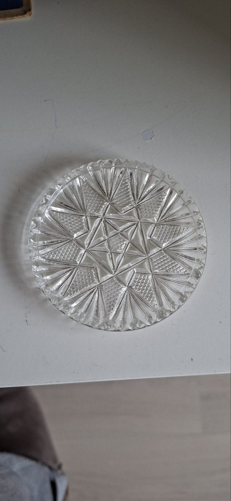 Set van 6 Vintage Kristallen Onderzetters, Antiek en Kunst, Ophalen