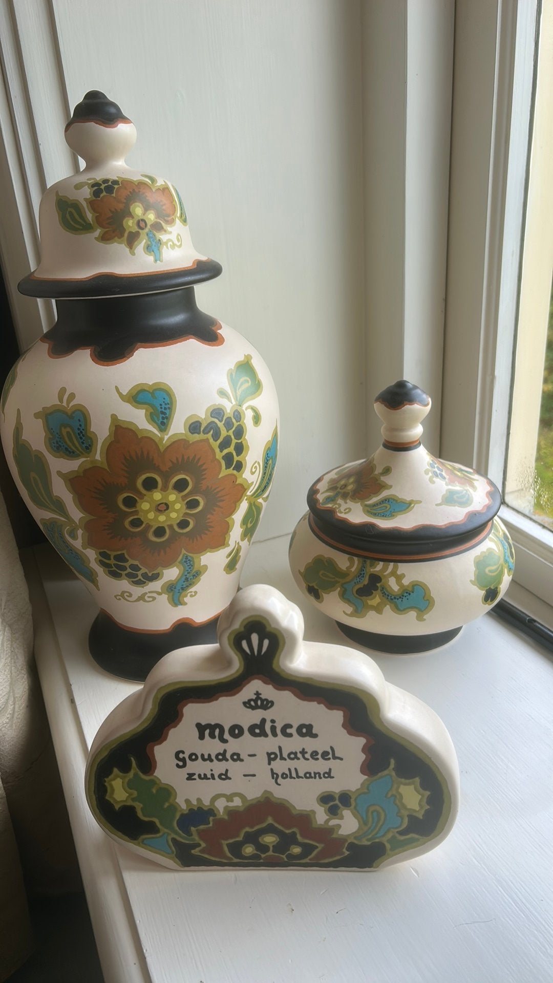Set modica plateel zuidholland gouda, Ophalen of Verzenden