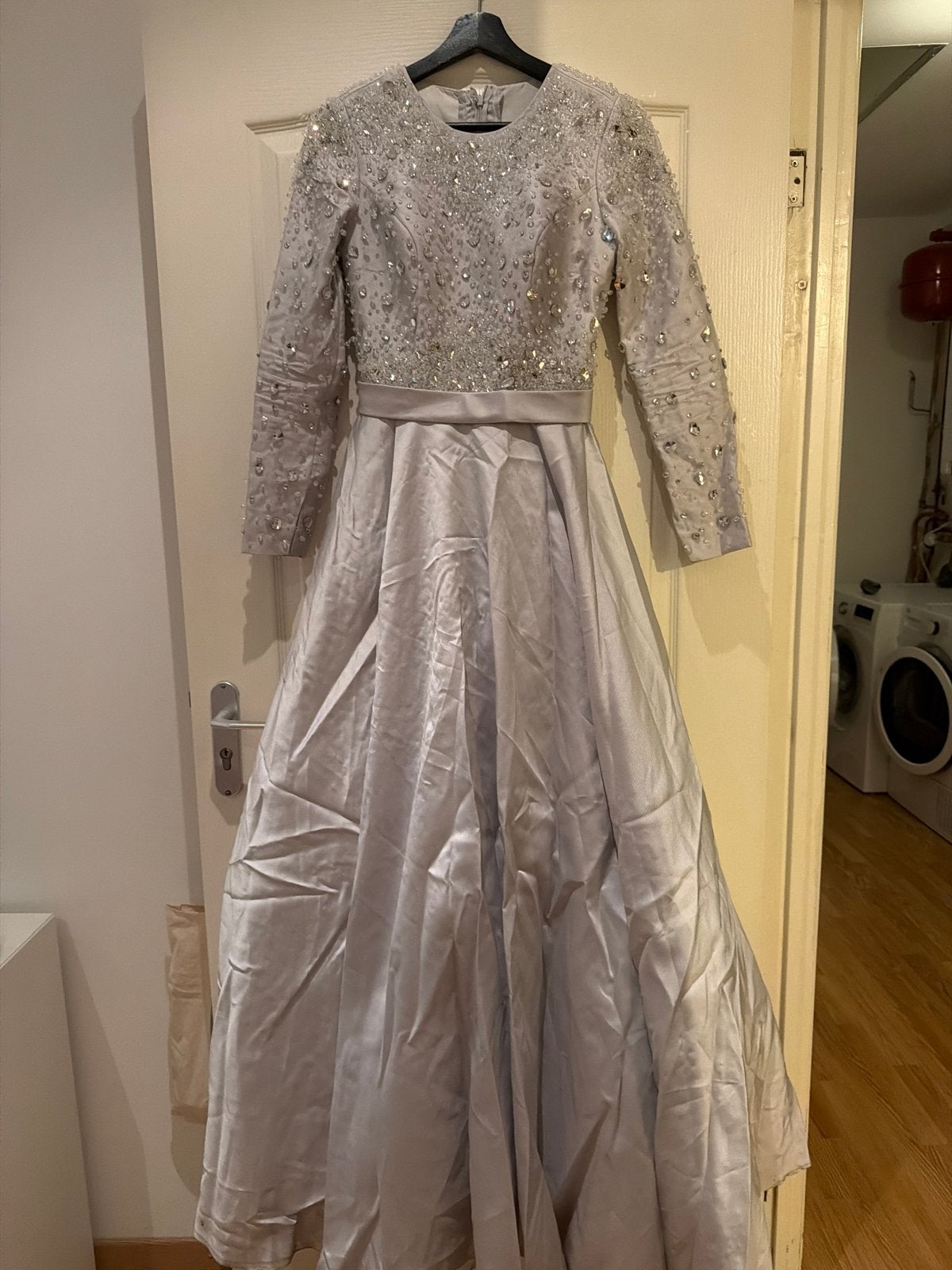 Elegante Galajurk met Kralen en Strass - Maat s, Kleding | Dames, Maat 38/40 (M), Galajurk, Ophalen of Verzenden, Zo goed als nieuw