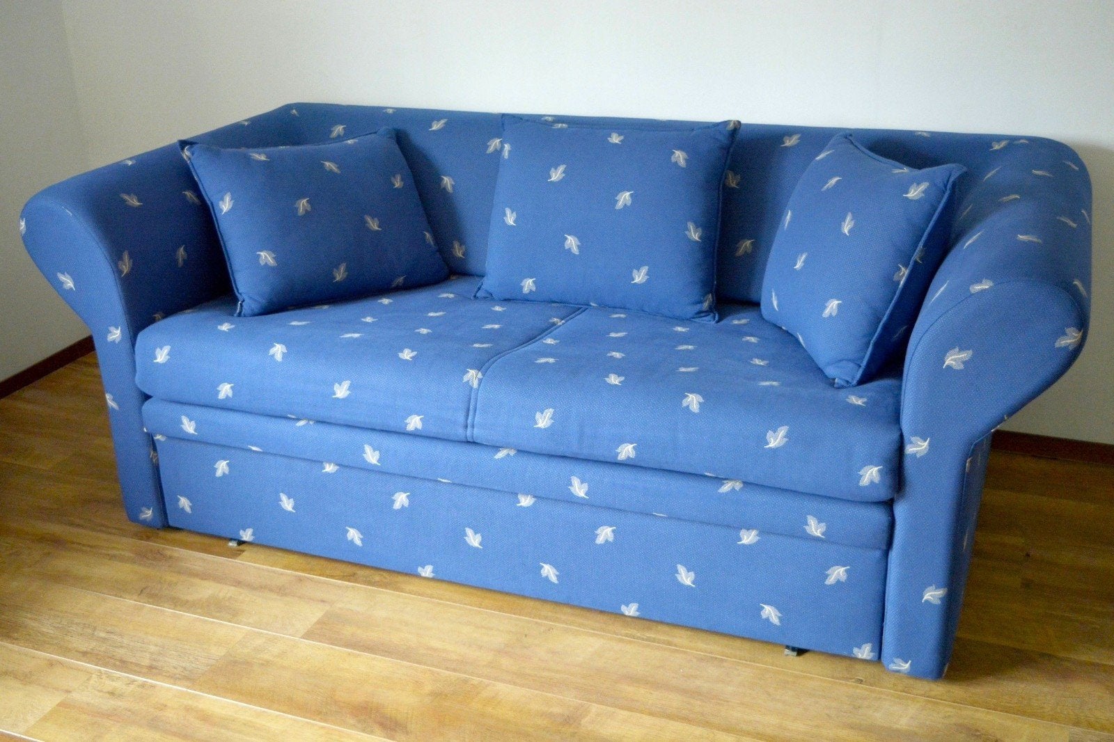 2 persoons slaapbank blauw, Ophalen, Tweepersoons