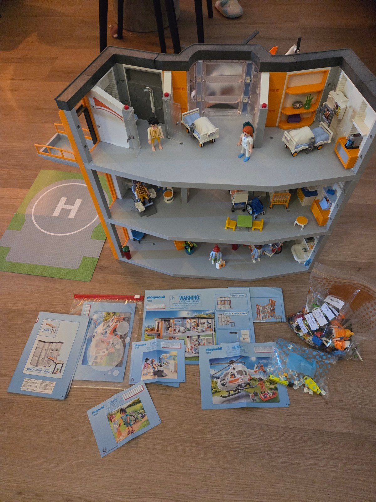 moet nu weg! Playmobil ziekenhuis en rescue, Ophalen, Gebouw, Complete set, Zo goed als nieuw