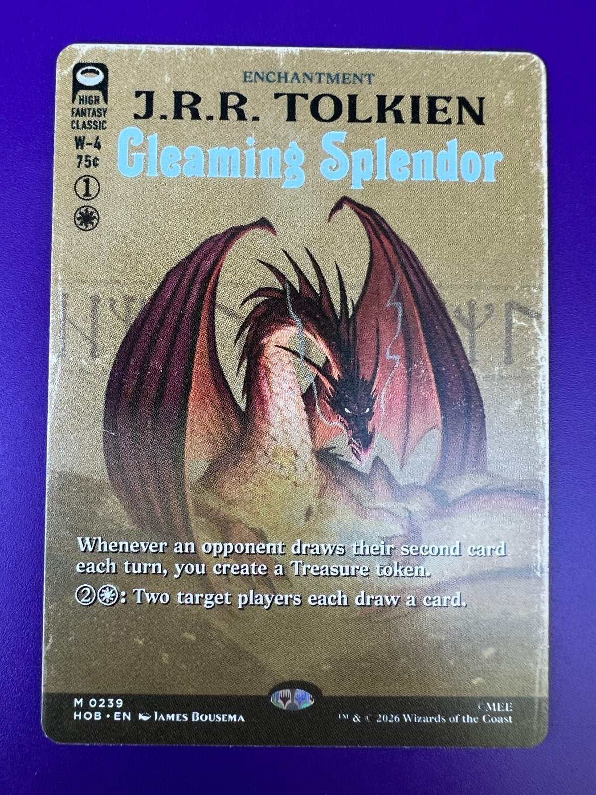 Gleaming Splendor MTG Magic The Gathering Hobbit / LOTR, Hobby en Vrije tijd, Verzamelkaartspellen | Magic the Gathering, Ophalen of Verzenden